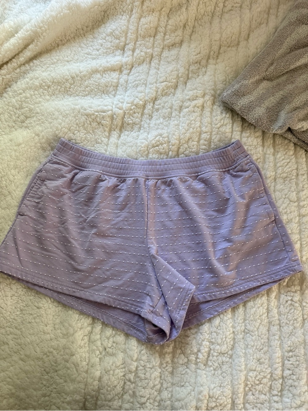 Aerie Lavender Dotted Lounge Shorts